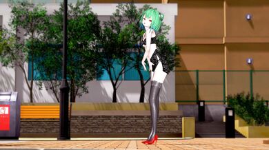 Uruha's Tiny Skirt Striptease in 4K: A Cobby Delight