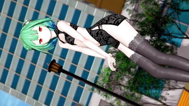 Uruha's Tiny Skirt Striptease in 4K: A Cobby Delight