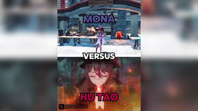 Horny WIS Hu Tao vs Sex-Crazed Mona