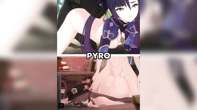 Horny WIS Hu Tao vs Sex-Crazed Mona