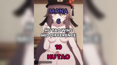 Horny WIS Hu Tao vs Sex-Crazed Mona