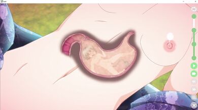 Sexy Slut Swallows the Meat of Her Lover in Isari Vore Scene