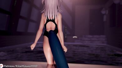 Cum Splashing on Your Face - Hardcore Fucking with Multiple MMD Dancers in Virtual Reality