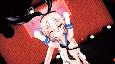 Uncontrollable Urges: Shimakaze in 2 minutes of Raw, Unbridled Lust [MMD R18]