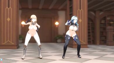 Eula's Lesbian Fisting Orgy in the Library with Jean [Tir_Al]