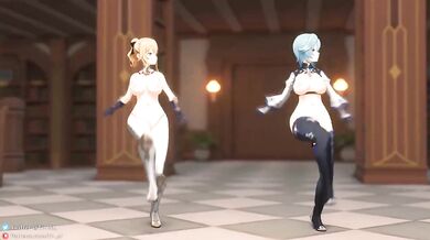 Eula's Lesbian Fisting Orgy in the Library with Jean [Tir_Al]