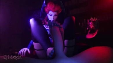 Lilith's Footjob POV Fucking with Coombot3D