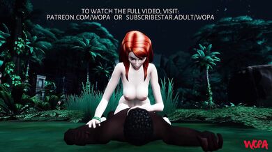 Jungle Bitch Daphne Gets Nailed from Behind by a Horny Dog!