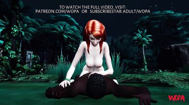 Jungle Bitch Daphne Gets Nailed from Behind by a Horny Dog!