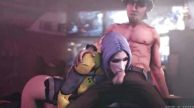 Naughty Maya Gives Borderlands BJ in Spokes!