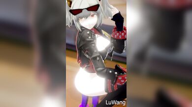 Burning Burnice's Booty: No Skirt Allowed in 60 FPS!