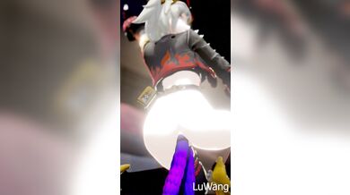 Burning Burnice's Booty: No Skirt Allowed in 60 FPS!