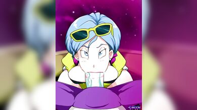 Jaco's Hard Cock Explodes in Bulma's Mouth