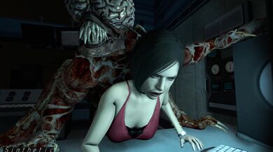 Licking Ada Wong's Synthetic Titties [XXX Hentai]