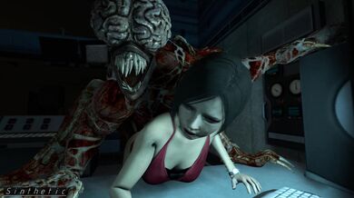 Licking Ada Wong's Synthetic Titties [XXX Hentai]