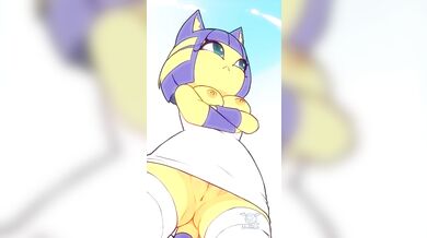 Tiny Nipples in Action: Ankha [nivaris art].
