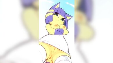 Tiny Nipples in Action: Ankha [nivaris art].