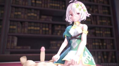 Yuzu Konbu's Sensual Handjob and Sex in 'Kokkoro'