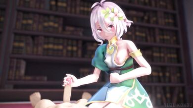 Yuzu Konbu's Sensual Handjob and Sex in 'Kokkoro'