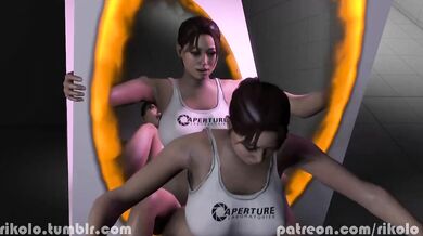 - Portal ass penetration performed by Rikolo