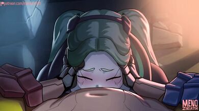 Rebecca Swallows (Sound): A hot MILF gives her stepdaughter a blowjob while moaning in pleasure!