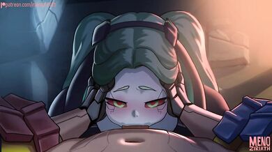 Rebecca Swallows (Sound): A hot MILF gives her stepdaughter a blowjob while moaning in pleasure!