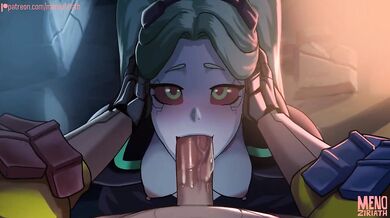 Rebecca Swallows (Sound): A hot MILF gives her stepdaughter a blowjob while moaning in pleasure!