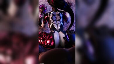 Widowmaker's Sexual Encounter with a Well-Endowed Partner