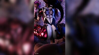 Widowmaker's Sexual Encounter with a Well-Endowed Partner