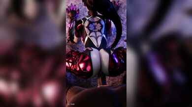 Widowmaker's Sexual Encounter with a Well-Endowed Partner