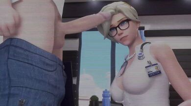 Mercy: The Porn Parody of the Hit Game 'HMV' Featuring an Epic Collapse Scene!