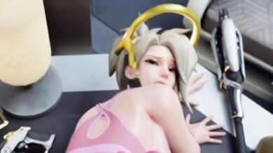 Mercy: The Porn Parody of the Hit Game 'HMV' Featuring an Epic Collapse Scene!