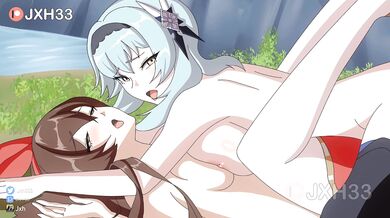 Amber and Eula's Jizz Blast