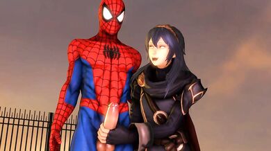 Luscious Lucina's Arachnid Adventure with Spider-Man