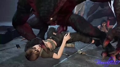 Monster Fucking Rebecca Chambers: Beowulf's Big Cock Adventures