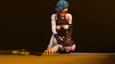 Tracer Gets Owned By Jinx's Powerful Wetness (Tease-a-licious).