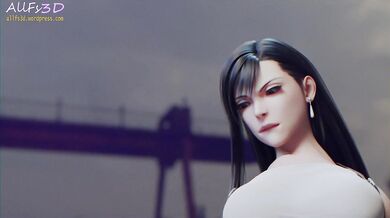 Tifa's Public Foot Sniffing and Fetish Job - Allfy3D