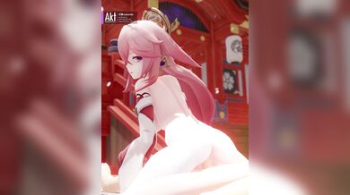 Yae Miko's Sacred Wash: A Tale of Purification and Lust