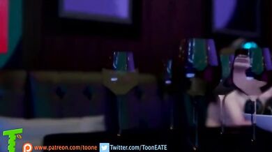 Tifa Gets Her Tongue On While Getting Dick Down in the Club!