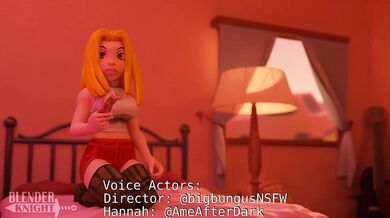 Hannah's Inability to Follow Directions Leads to an Explosive Orgasm - BlenderKnight