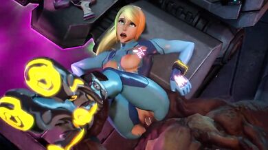 Samus Aran Gets Ravished by Hellknight - Darsovin