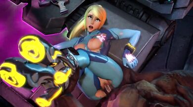 Samus Aran Gets Ravished by Hellknight - Darsovin