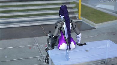 Gigantic Ass Destruction Featuring Widowmaker in Anime Form