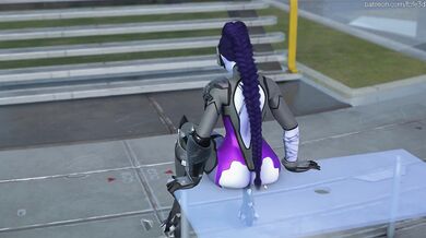 Gigantic Ass Destruction Featuring Widowmaker in Anime Form