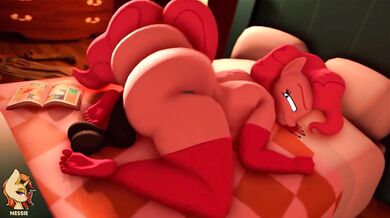 Sexy Pony Princess Pinkie Pie Gets Ravaged by the Evil Queen Chrysalis in a Tight Vinyl Outfit