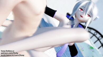 Anal-loving Miku gets her ass plowed in a spooning position!