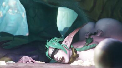 Night Elf Tyrande's Intense For*ced Bondage Orgy