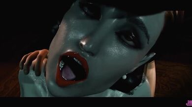 Lady Dimitrescu's Backhole Explosion!