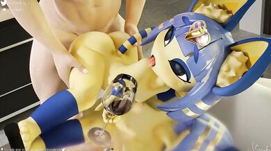 Hot and Horny Ankha Doggy Style Fuck from Behind in 3rd Person Perspective - Marrubi