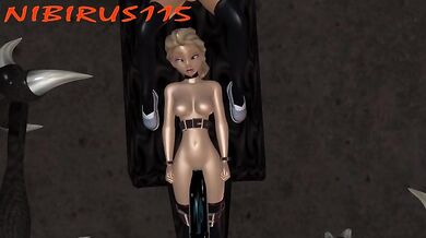 Anna and Elsa's Monstrous Gangbang